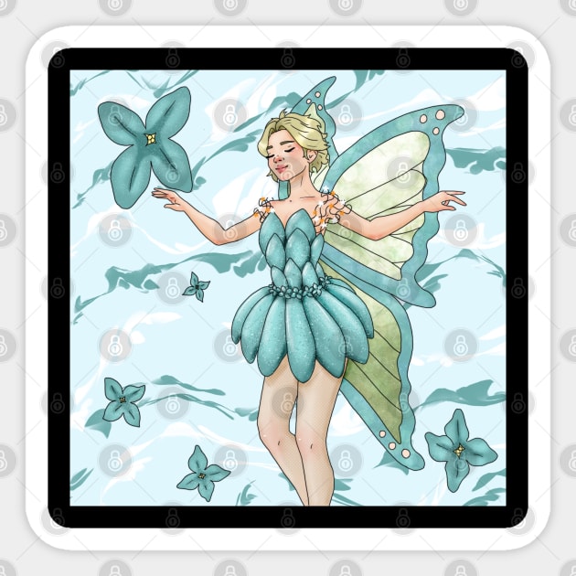 Blue Lilac Fairy Sticker by LonePokemo